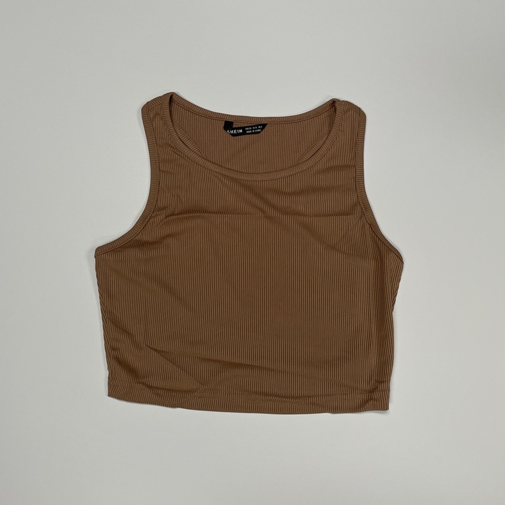 Down racer back crop top tank